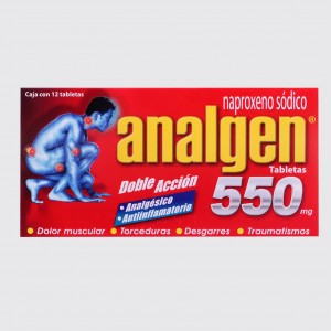 ANALGEN (NAPROXENO SÓDICO) 550MG C/12TAB