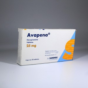 AVAPENA  CLOROPIRAMINA 25 MG 20 TABS