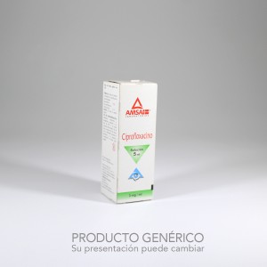 CIPROFLOXACINO 3MG/ML  C/5ML