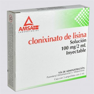 CLONIXINATO DE LISINA 100MG/2ML INYECTABLE