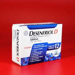 DESENFRIOL D 2 MG 5MG 500MG 12TABS