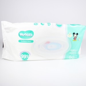 HUGGIES TOALLITAS HÚMEDAS  CUIDADO PURO CONT. 80