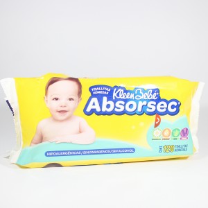 KLEEN BEBE ABSORSE TOALLITAS HÚMEDAS CONT. 120