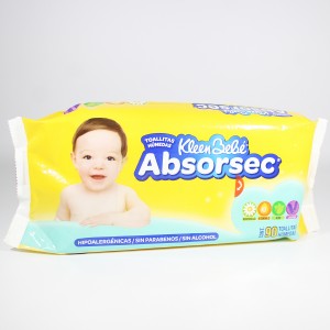 KLEEN BEBE ABSORSE TOALLITAS HÚMEDAS CONT. 90