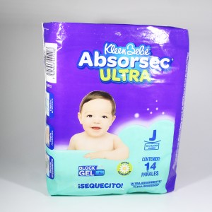 KLEEN BEBE ABSORSEC ULTRA PAÑALES CONT. 14 JUMBO