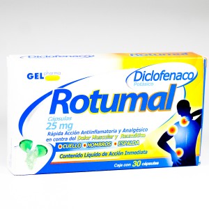 ROTUMAL DICLOFENACO 30 CÁPSULAS