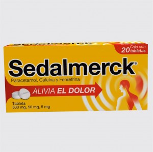 SEDALMERCK  500MG 50MG 20 TABS