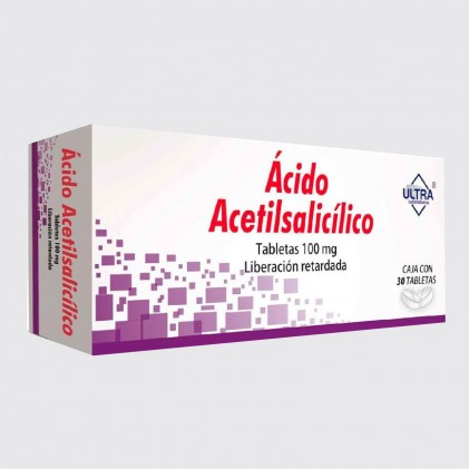 ACIDO ACETILSALICILICO 100MG C/30TAB