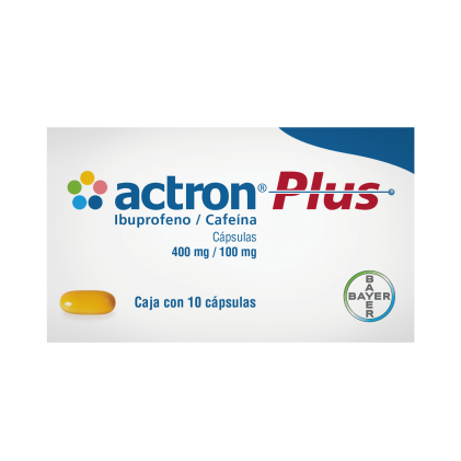 ACTRON PLUS 400MG/ 100MG 10 CÁPSULAS