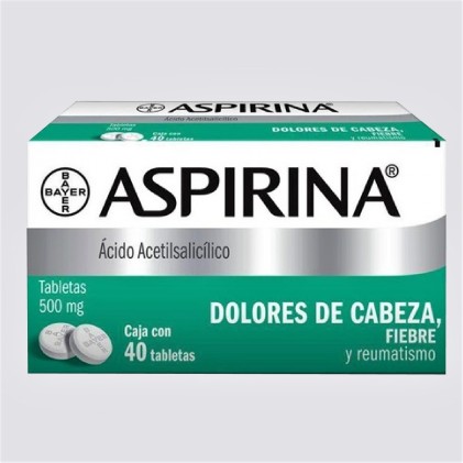 ASPIRINA 500MG C/40TAB.