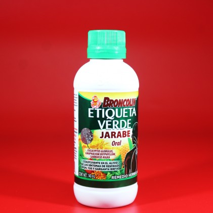 BROCOLIN JARABE 140 ML ETIQUETA VERDE