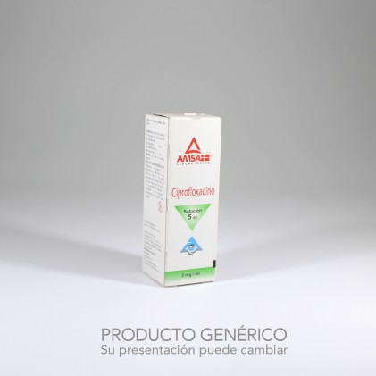 CIPROFLOXACINO 3MG/ML  C/5ML
