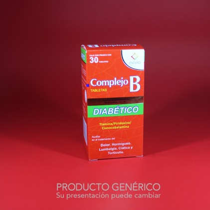 COMPLEJO B 30 TABS DIABETICO