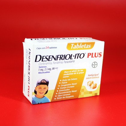 DESENFRIOL-ITO PLUS D 24 TABS 1MG 2.5MG 80MG