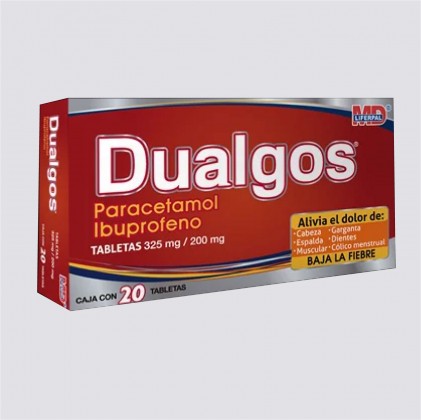 DUALGOS PARACETAMOL 325 MG/ 200MG 20 TABS
