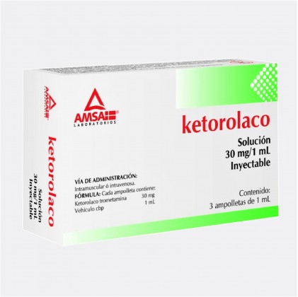 KETOROLACO 30MG 1ML INYECTABLE