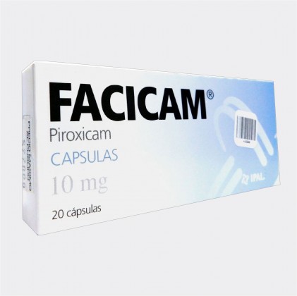 FACICAM PIROXICAM 10MG 20 CAPS