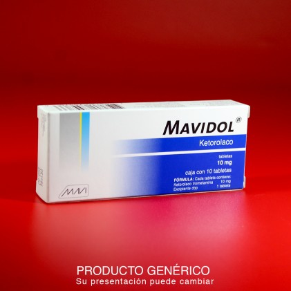 MAVIDOL KETOROLACO 10MG 10TABS
