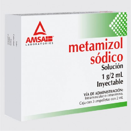 METAMIZOL SÓDICO 1 MG 2ML INYECTABLE