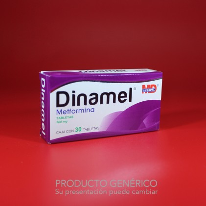 DINAMEL METFORMINA 500MG 30TABS