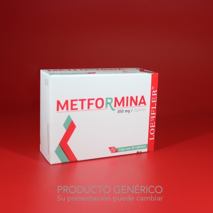 METFORMINA 850 MG 30 TABS