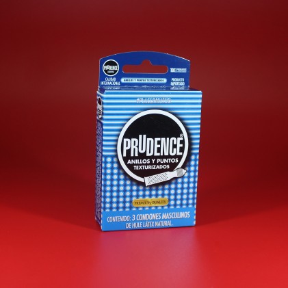 PRUDENCE TEXTURIZADO  3 CONDONES