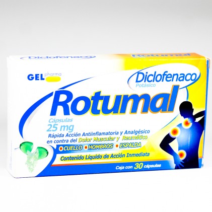 ROTUMAL DICLOFENACO 30 CÁPSULAS