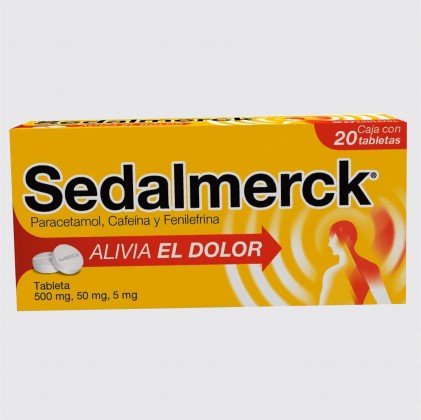 SEDALMERCK  500MG 50MG 20 TABS