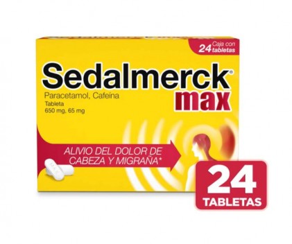 SEDALMERCK MAX 650MG 65MG 24 TABS