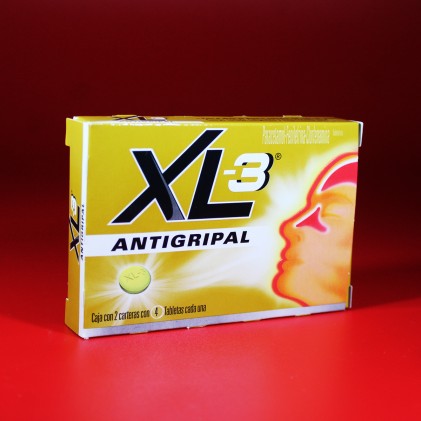 XL -3 ANTIGRIPAL 2 CARTERAS CON 4 TABLETAS