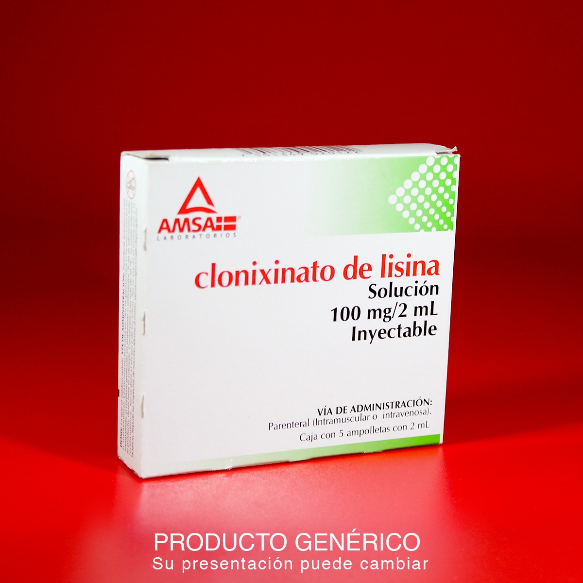 CLONIXINATO DE LISINA 100MG/2ML INYECTABLE Analgésicos